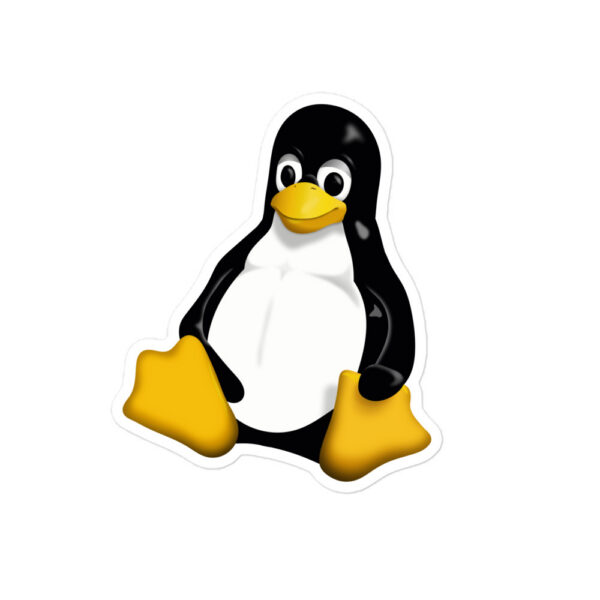 Bubble-free sticker - Penguin Linux