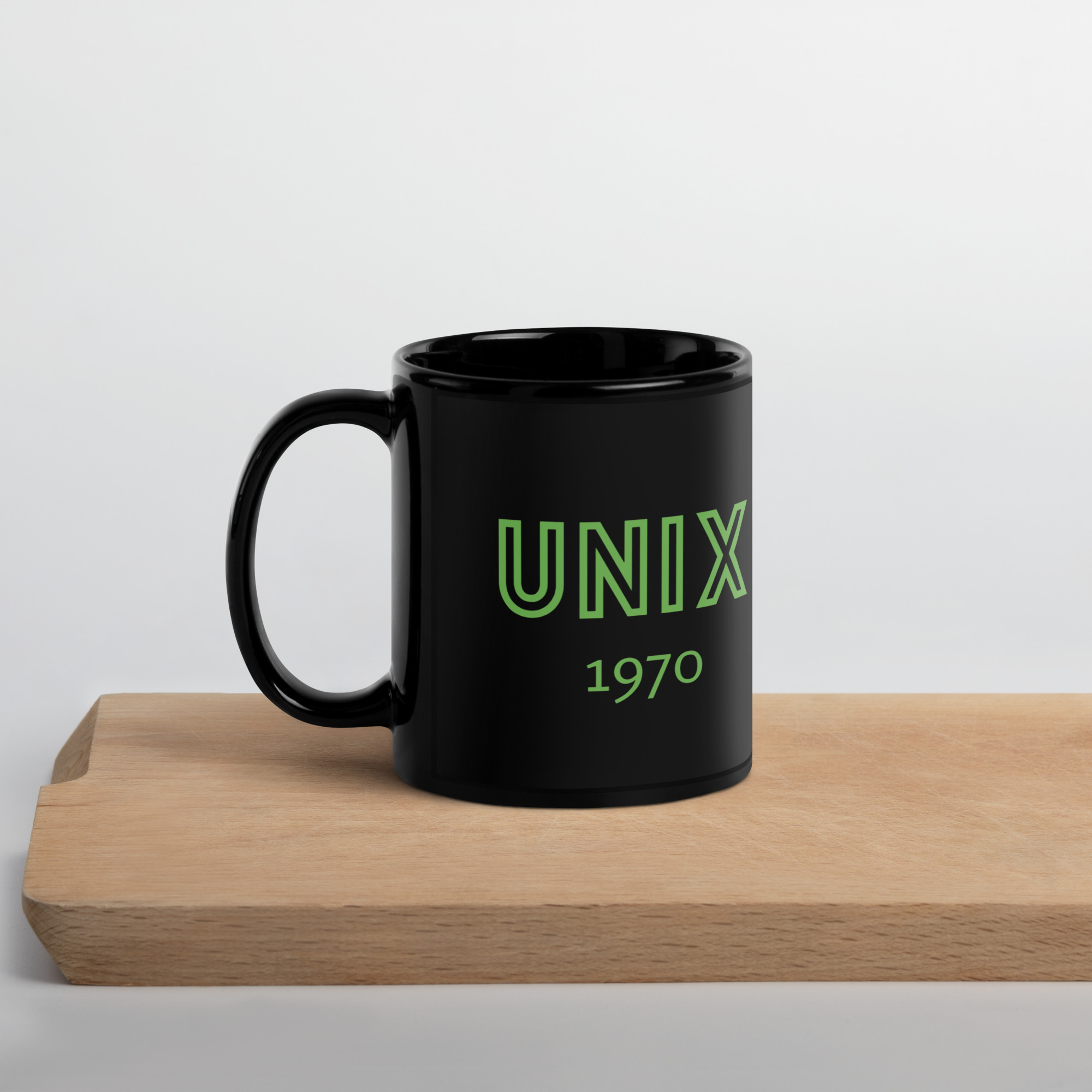 Black Glossy Mug - UNIX 1970 - Image 11